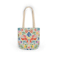 Load image into Gallery viewer, Tote bag with colorful lobster and floral pattern on a white background
