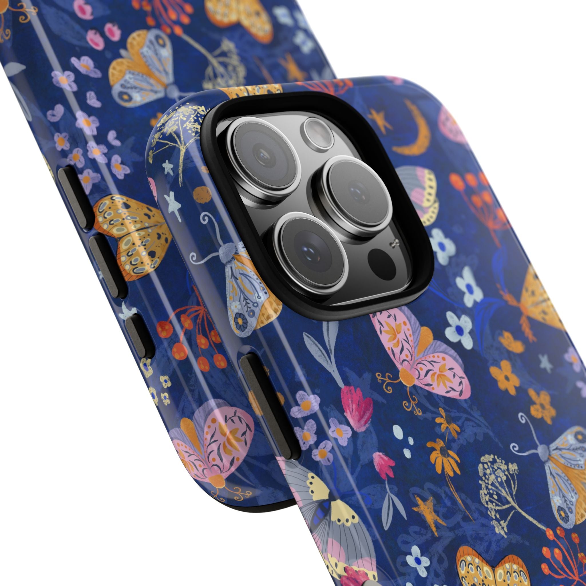 Moonlit Moth Garden Tough Phone Case