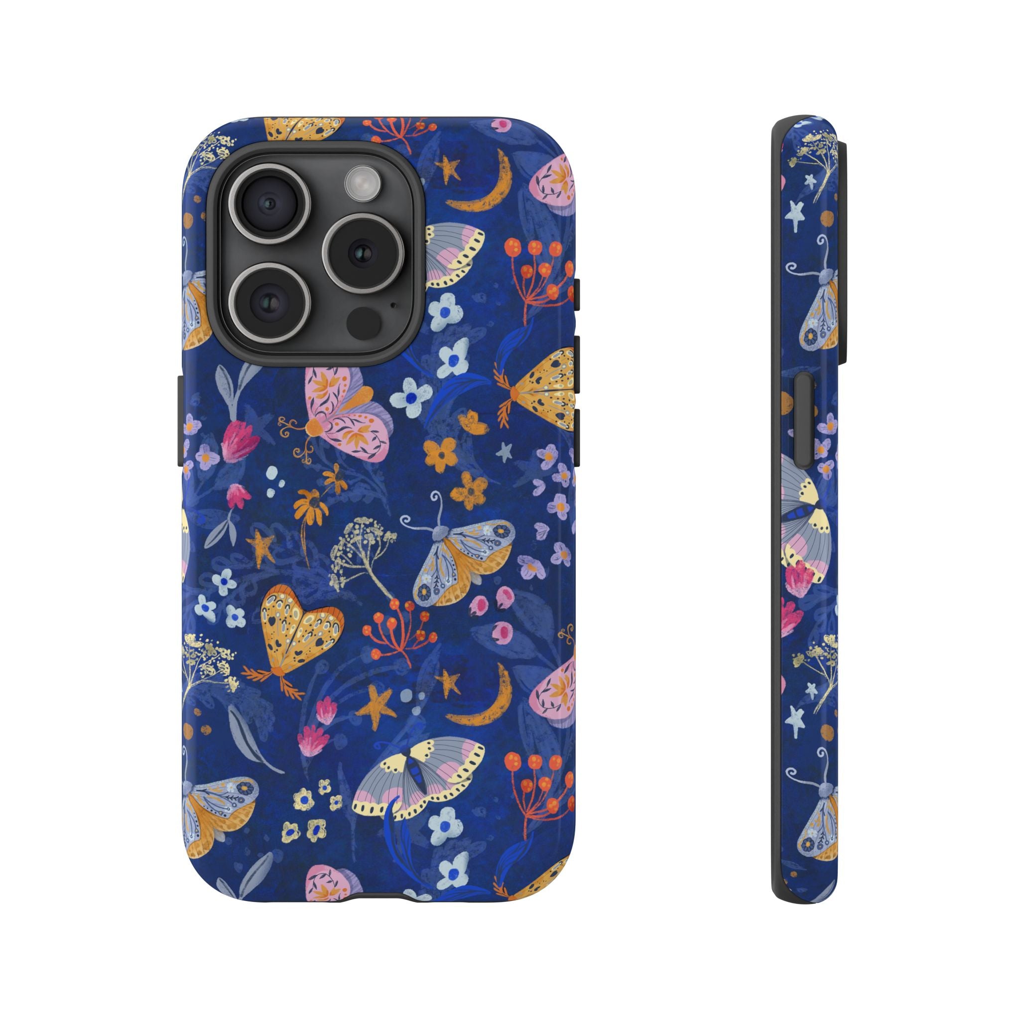 Moonlit Moth Garden Tough Phone Case