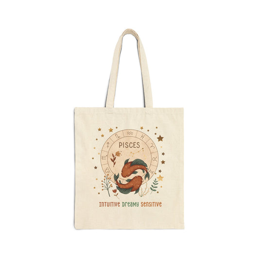 Pisces Zodiac Tote Bag