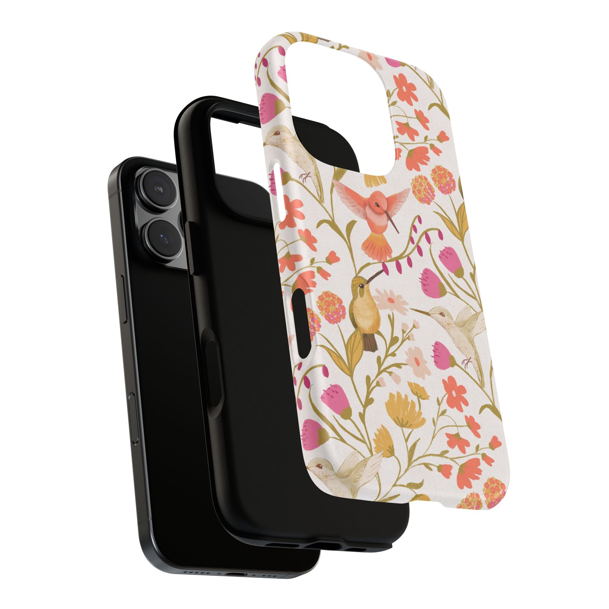 Phone Case - Hummingbird Dream Garden Floral Tough Case