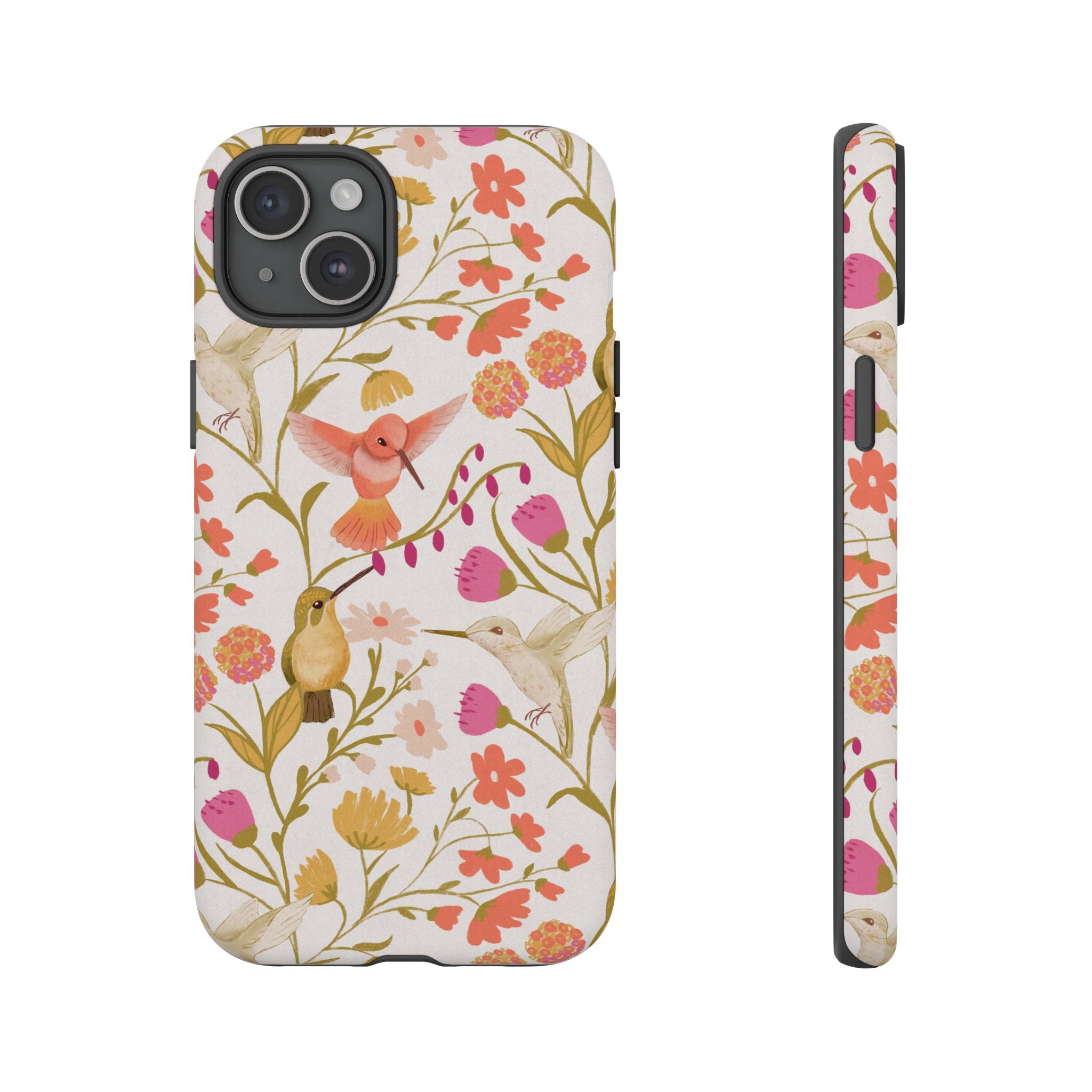 Phone Case - Hummingbird Dream Garden Floral Tough Case