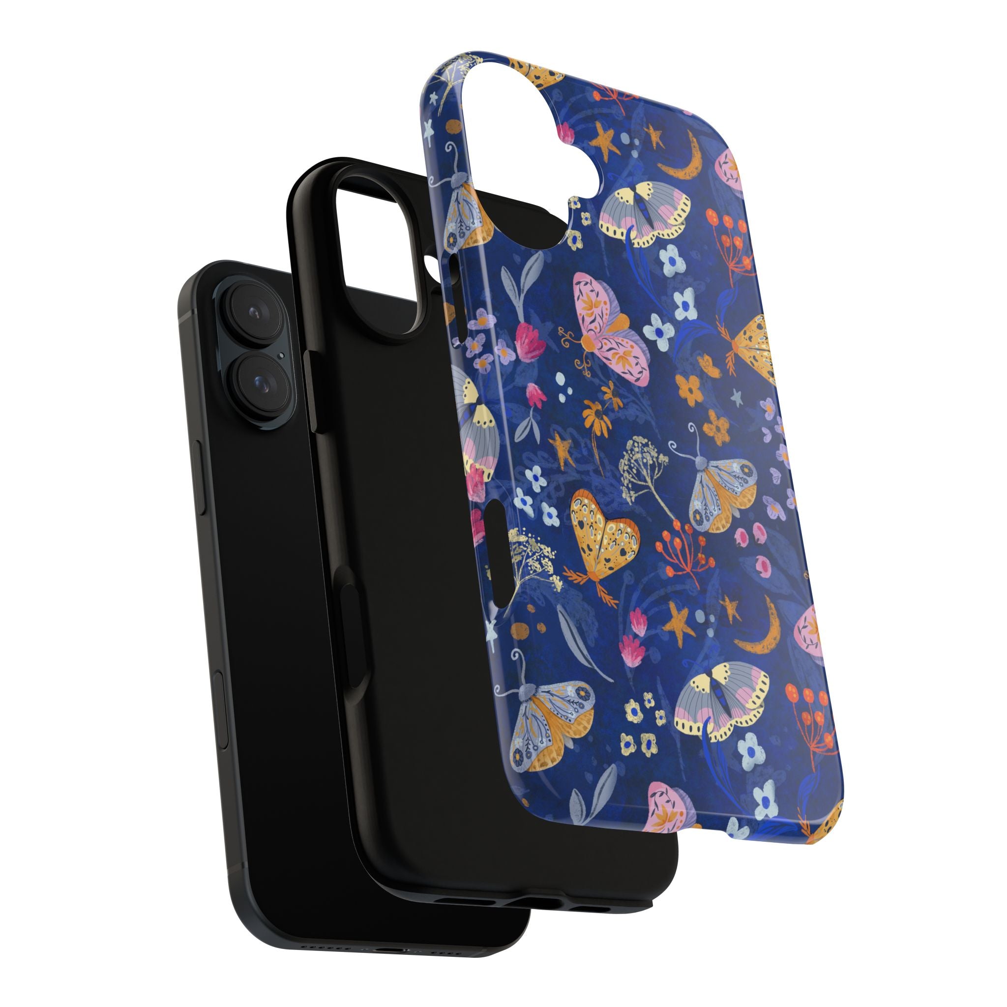 Moonlit Moth Garden Tough Phone Case