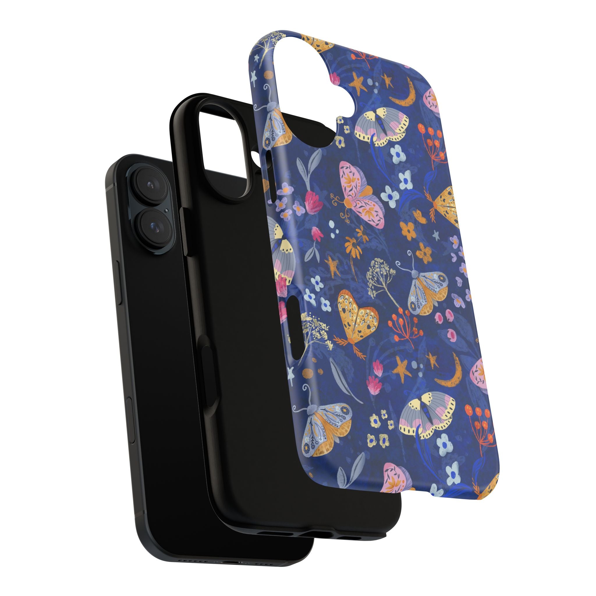 Moonlit Moth Garden Tough Phone Case