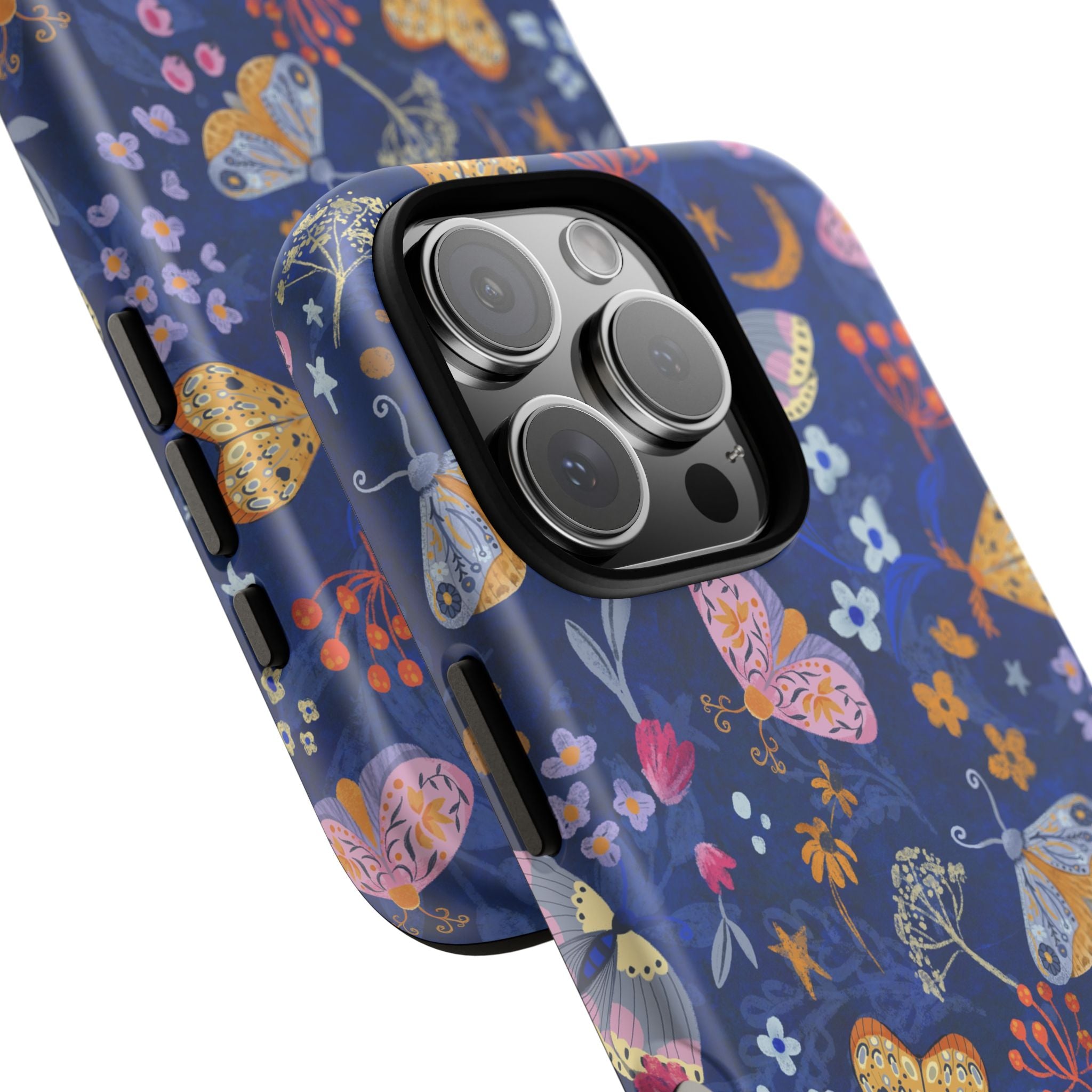Moonlit Moth Garden Tough Phone Case