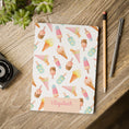 Load image into Gallery viewer, Ice Cream Pattern Softcover Journal — Personalized Name Notebook
