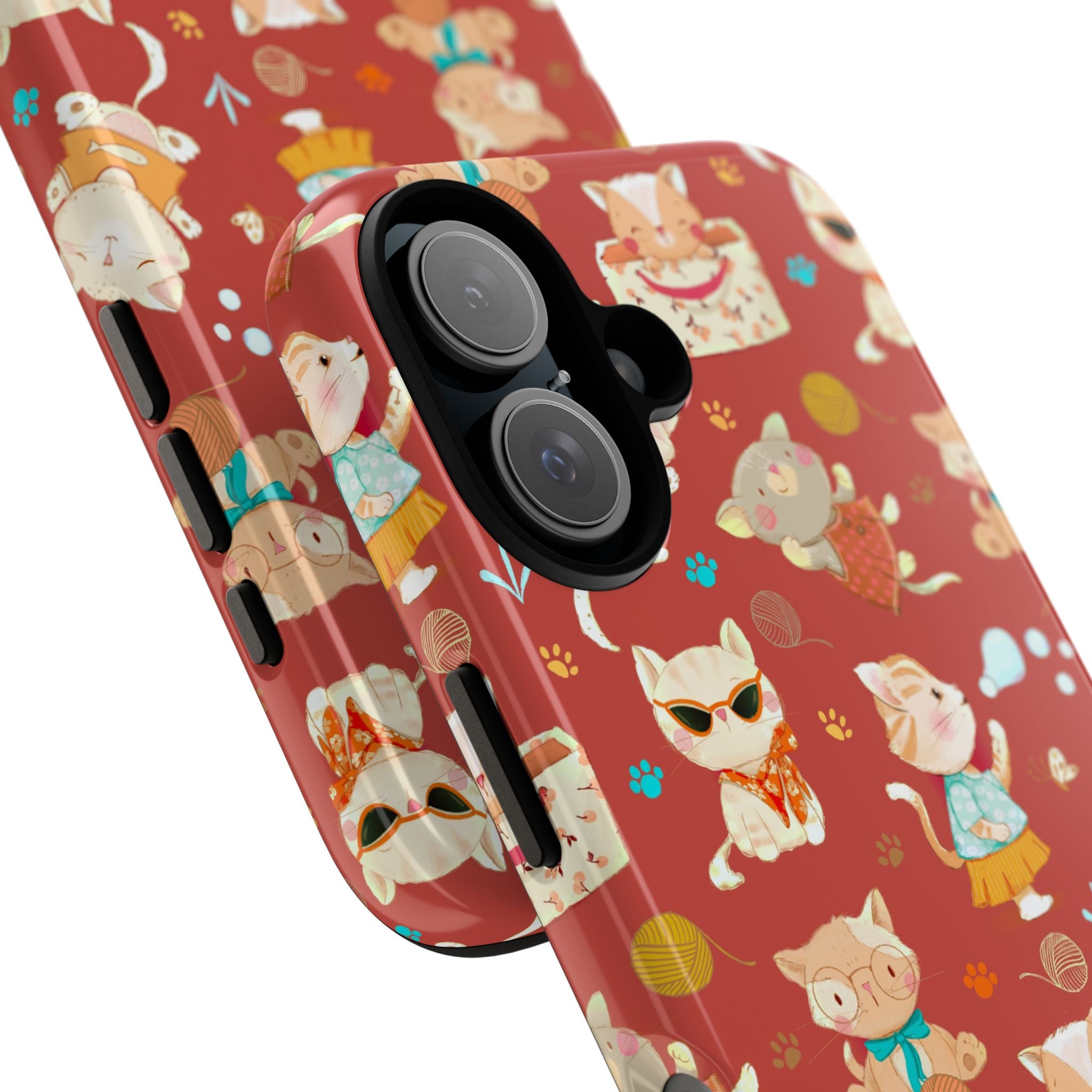 Cute Cats Fun Pattern iPhone Case