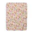 Load image into Gallery viewer, Hummingbird Garden Floral Sherpa Fleece Blanket
