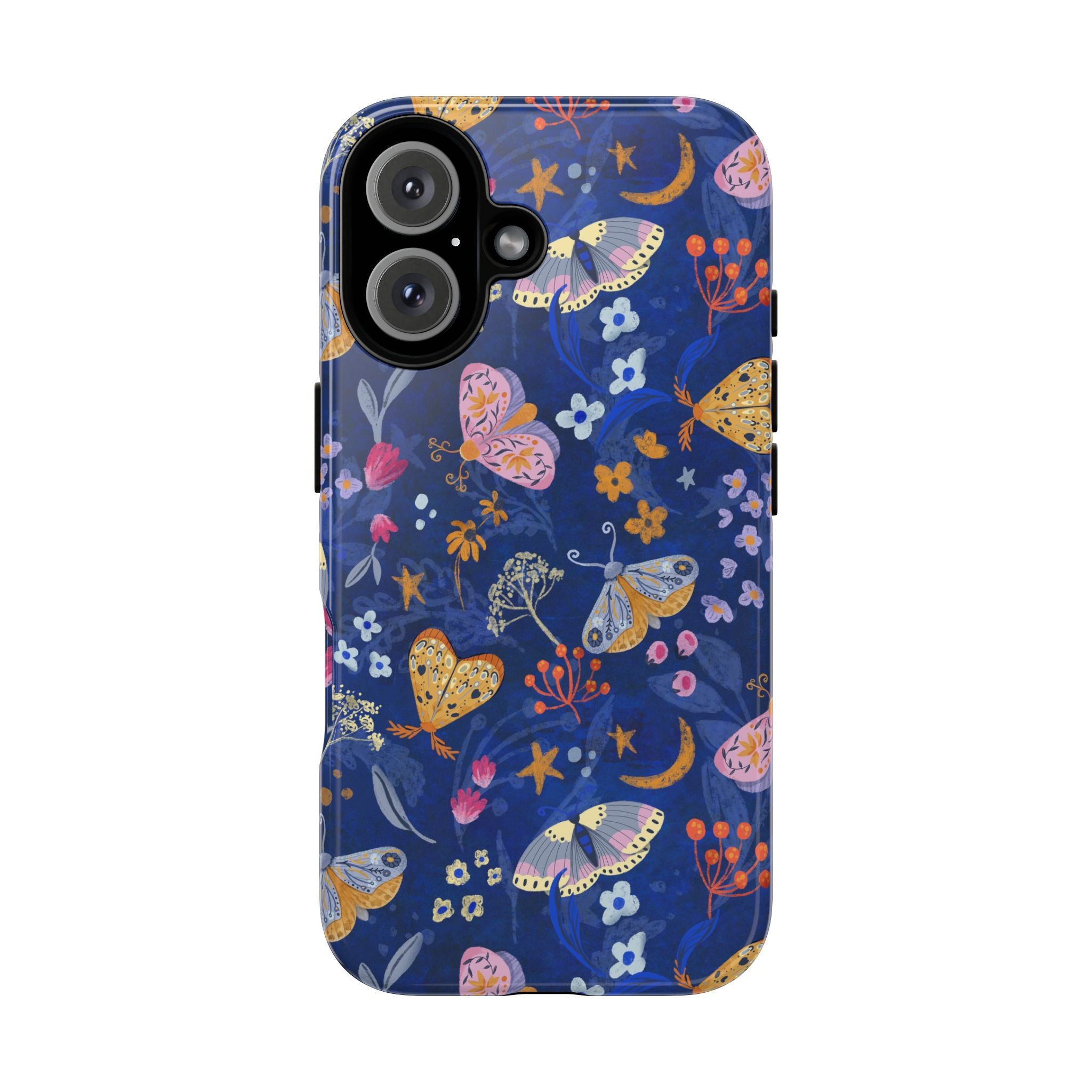 Moonlit Moth Garden Tough Phone Case