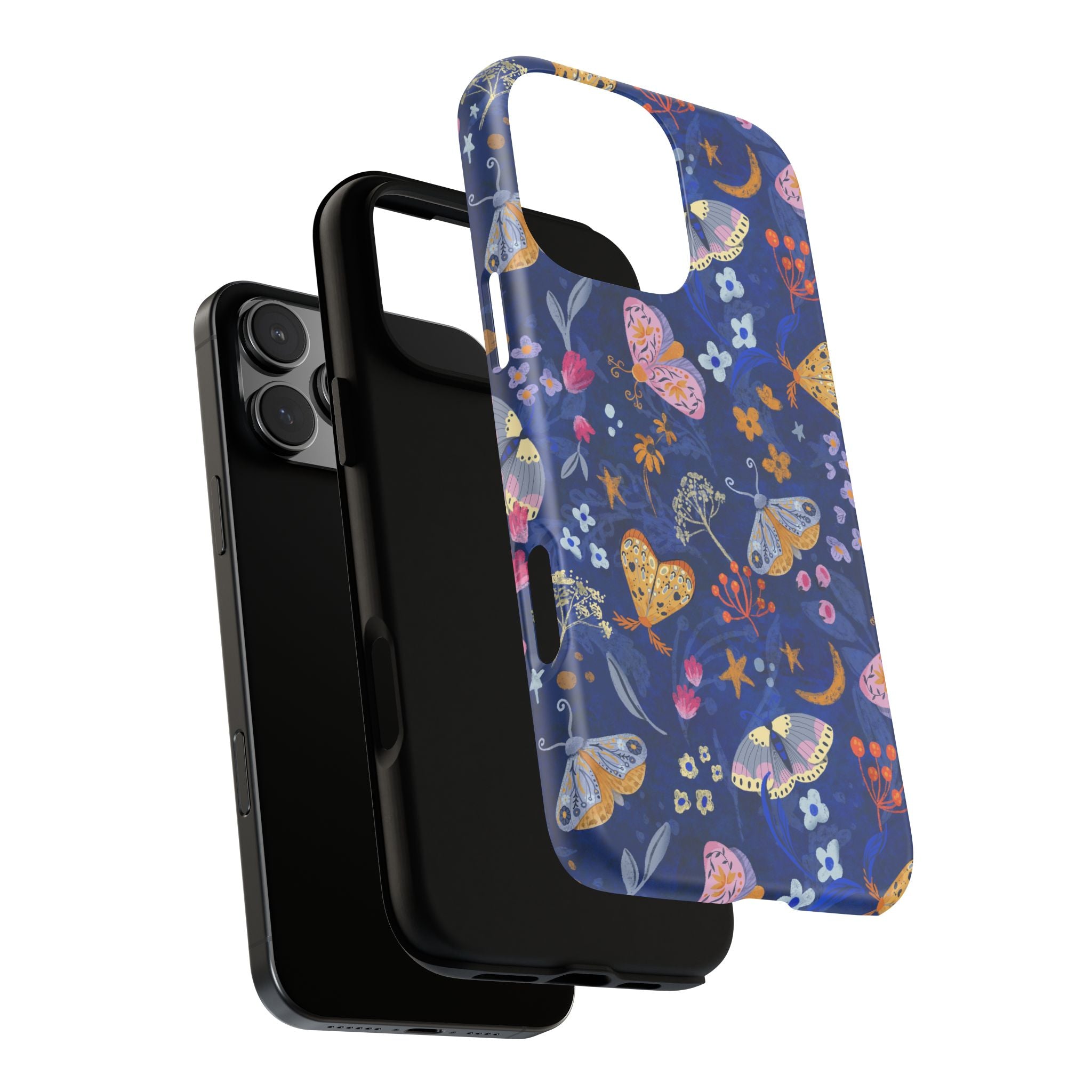 Moonlit Moth Garden Tough Phone Case