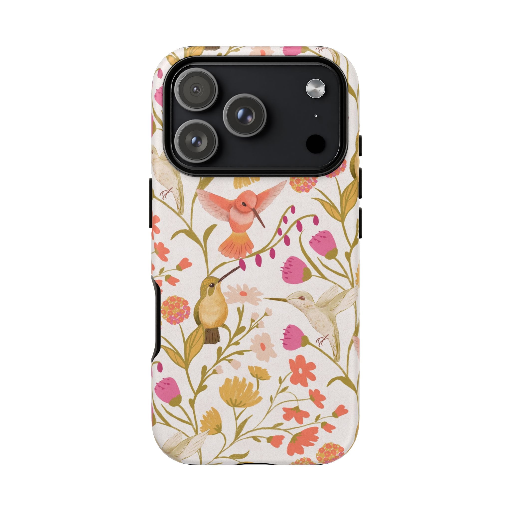 Phone Case - Hummingbird Dream Garden Floral Tough Case
