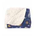 Load image into Gallery viewer, Moonlit Moth Garden Sherpa Fleece Blanket
