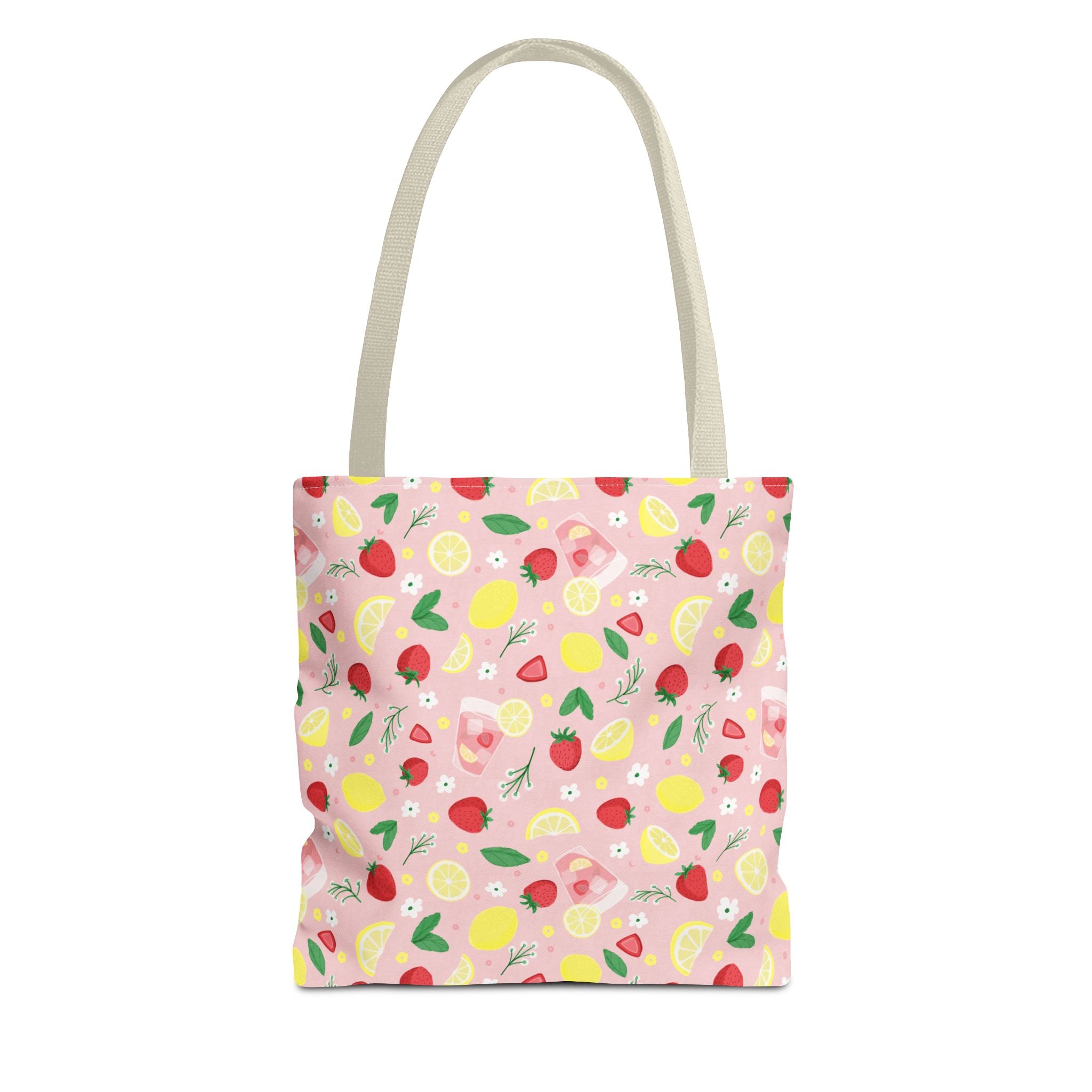 Strawberry and Mint Lemonade tote bag