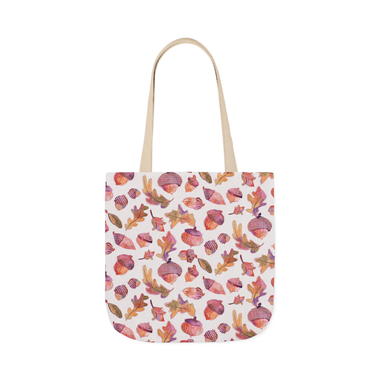 Rustic pastel acorns Autumn theme  tote