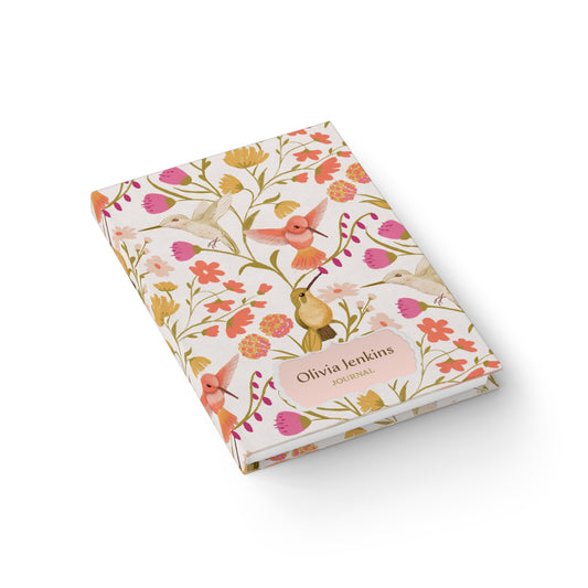 Whimsical Hummingbird Personalized Journal