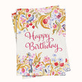 Load image into Gallery viewer, Birds Botanical Birthday Printable Greeting Card
