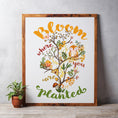 Load image into Gallery viewer, Bloom where you are planted illustrated wall art
