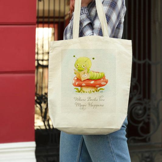 Bookworm tote bag