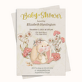 Load image into Gallery viewer, Vintage Bunny Baby Shower Invitation
