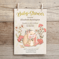 Load image into Gallery viewer, Vintage Bunny Baby Shower Invitation
