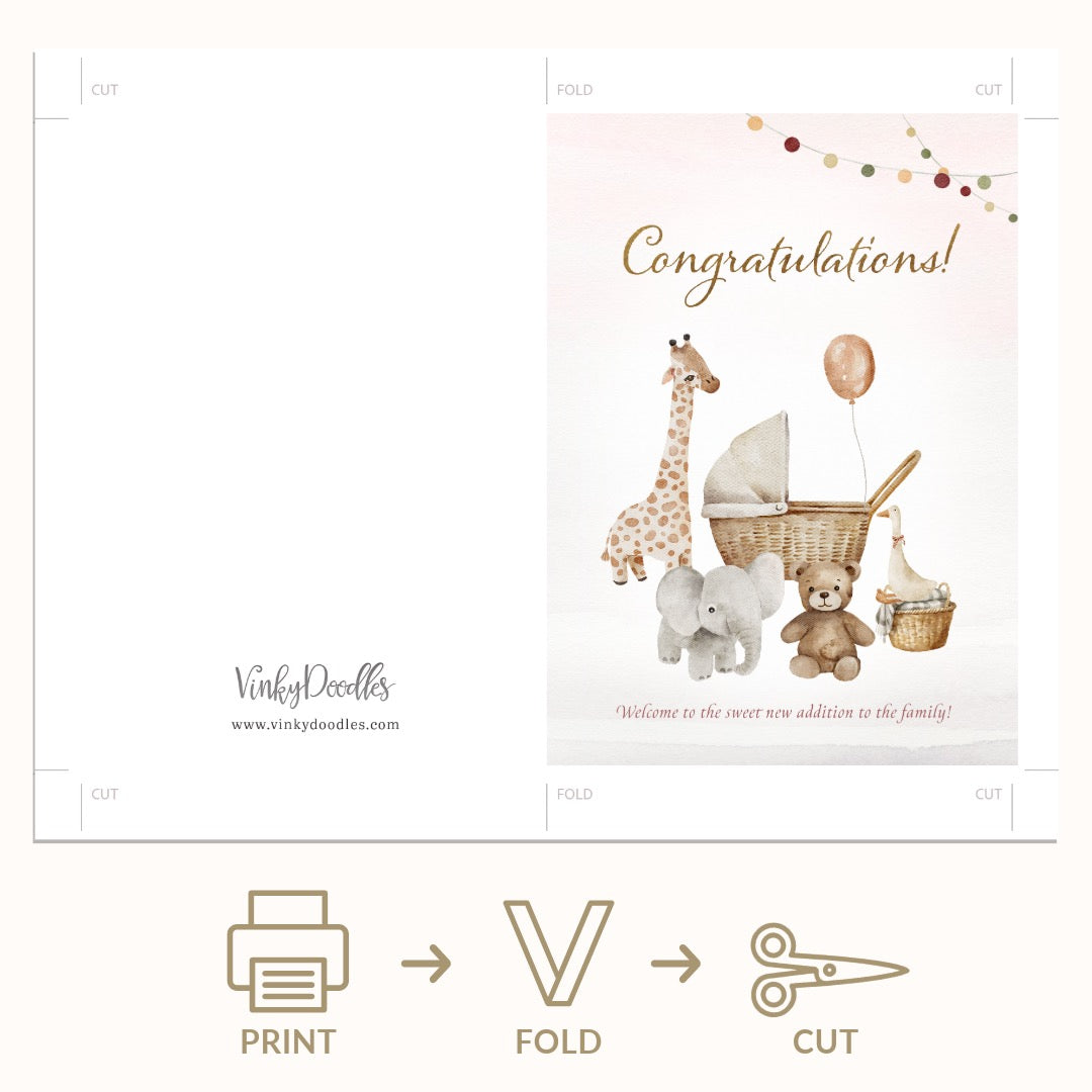 Congratulations New Baby Greeting Card