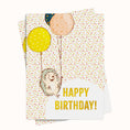 Load image into Gallery viewer, Hedgehog birthday greeting card
