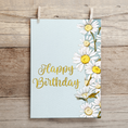 Load image into Gallery viewer, Daisy birthday folded printable and animated greeting
