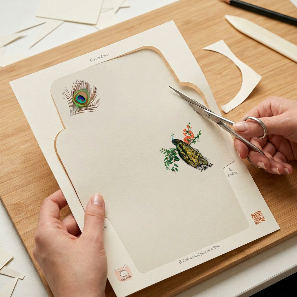 Vintage Peacock Stationery Printable Set
