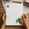 Load image into Gallery viewer, Vintage Peacock Stationery Printable Set
