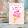 Load image into Gallery viewer, Sweetest Birthday Icecream Printable Birthday Card
