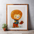 Load image into Gallery viewer, Little Lion Vintage Style Wall Art
