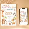 Load image into Gallery viewer, Party Animals Birthday and Shower Invitation Printable Ecard
