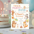 Load image into Gallery viewer, Party Animals Birthday and Shower Invitation Printable Ecard
