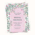 Load image into Gallery viewer, Pink and Green Floral Bridal Shower Invitation
