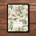 Load image into Gallery viewer, Victorian Era Inspired Vintage Digital Notebook and Planner with floral and bird illustrations
