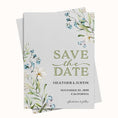 Load image into Gallery viewer, Watercolor Botanical Floral Save the Date Card
