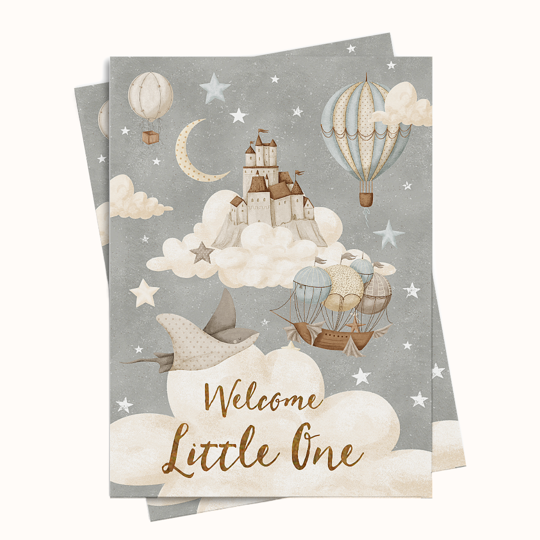 Welcome Little One Dreamland Greeting Card