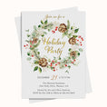 Load image into Gallery viewer, Christmas Wreath Holiday Party Invite
