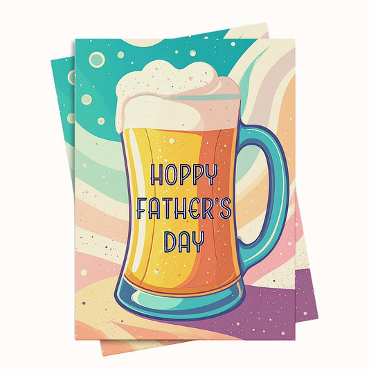Hoppy Fathers day beer greeting card printable