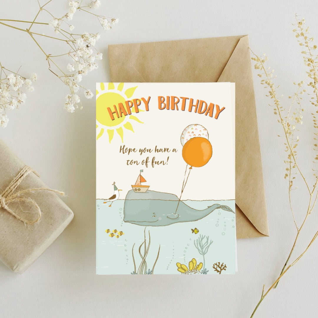 Ton of Fun Nautical Birthday Card Printable