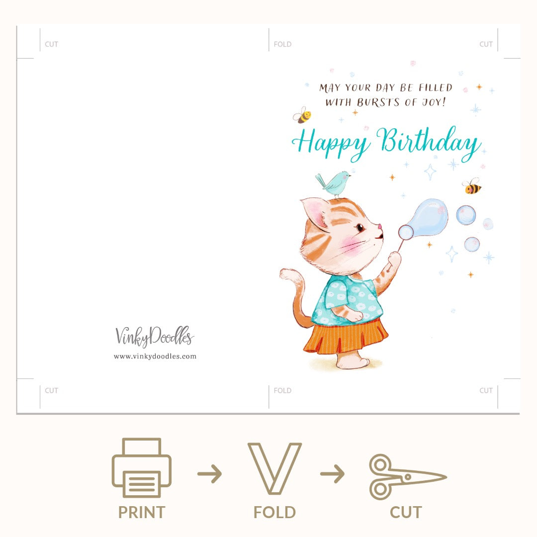 Burst of Joy Birthday Greeting