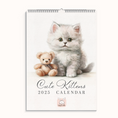 Load image into Gallery viewer, Cute Kittens Printable and Digital Calendar
