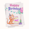 Load image into Gallery viewer, Cute Cat Birthday Greeting Printable Ecard

