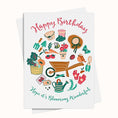 Load image into Gallery viewer, Gardener Tools Birthday Greeting Card Printable
