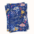 Load image into Gallery viewer, Magical Moth Garden Birthday Greeting Card Printable
