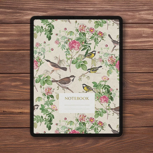 Victorian Era Inspired Vintage Digital Notebook and Planner