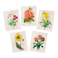 Load image into Gallery viewer, Set of vintage floral blank greeting cards
